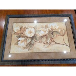 Sonoma Goods for Life Framed Magnolia Floral Wall Art 42x28.5 Bronze Frame